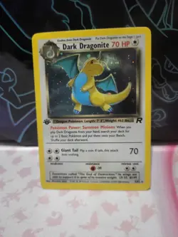 2000 Pokemon Team Rocket Holo Dark Dragonite #5/82 1st Edition - Image 1