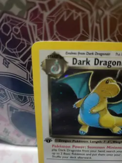 2000 Pokemon Team Rocket Holo Dark Dragonite #5/82 1st Edition - Image 2