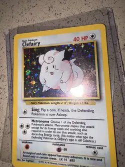 Clefairy 5/102 Base Set Holo Rare Pokemon TCG 40 HP Wizards of the Coast - Image 1