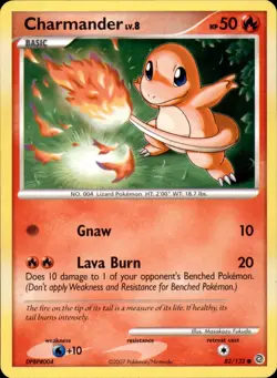 Charmander 82/132 Common - Pokemon Secret Wonders - MP - Image 1