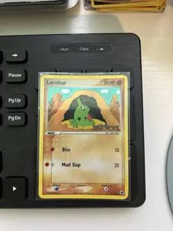 Pokemon TCG Larvitar 51/101 Dragon Frontiers Stamped Reverse Holo - Image 1