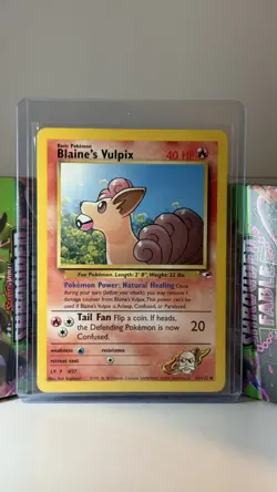 2000 Pokemon - Gym Heroes Blaine’s Vulpix #65/132 - Image 1