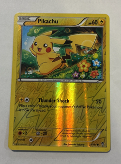 Pikachu Furious Fists Reverse Holo #27/111 Common Pokemon 2014 LP - Image 1