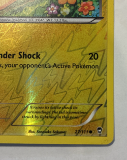 Pikachu Furious Fists Reverse Holo #27/111 Common Pokemon 2014 LP - Image 3