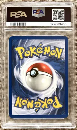 2000 Pokemon Rocket Prerelease #8 Dark Gyarados Holo PSA 8 - Image 2