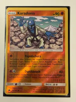 Karadonis (Sawk) Reverse Holo 72/147 | Pokemon Card | German | LP - Image 1