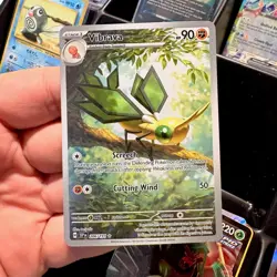 Pokemon Vibrava 206/191 SV08 Surging Sparks Illustration Rare Holo 90 HP - Image 1