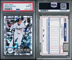 2026 Topps Series 1 - Shohei Ohtani #200 Diamante Foil PSA 10 GEM MT - Image 3