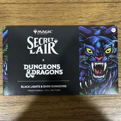MTG Secret Lair x Dungeons & Dragons: Black Lights & Dark Dungeons Foil Sealed - Image 1