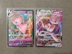 Fusion Strike Mew VMax 114/264 & Mew V 113/264 Pokemon Cards - Image 1
