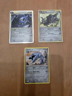 Pokemon TCG Steelix Lot 3 Cards Rising Rivals Nintendo 2009 English 92/111 - Image 1
