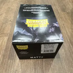 Dragon Shield 1000 Matte Premium Card Sleeves Black Standard Size - Image 2