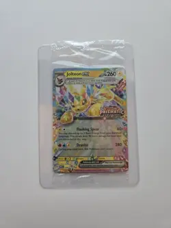 Pokemon Jolteon EX TCG Prismatic Evolutions Stamped Promo Card 030/131 Sealed - Image 1