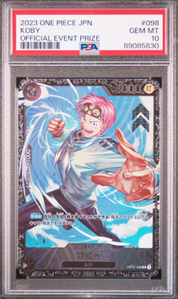 PSA 10 Koby OP02-098 Flagship Battle Tourney Promo 2023 ONE PIECE Card Japanese - Image 1