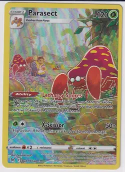 Parasect TG01/TG30 Lost Origin Trainer Gallery Holo Pokemon Card NM - Image 2