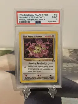 Pokemon Card Meowth - Black Star Promo No. 18 - PSA 9 MINT - Image 1