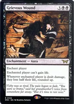 Grievous Wound Duskmourn: House of Horror Rare Magic: The Gathering NM/M - Image 1