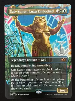 1x MTG Sab-Sunen, Luxa Embodied (Borderless) - Aetherdrift (DFT) #354 - Magic - Image 1