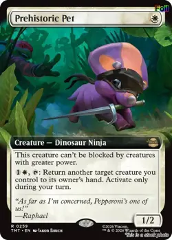 Prehistoric Pet (Extended Art) [TMT - 259] - NM [Foil] TCG MTG - Image 1