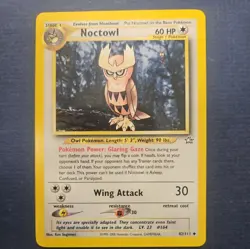Noctowl #42/111 Neo Genesis 2000 Regular Uncommon Pokemon Card Vintage - NM - Image 1
