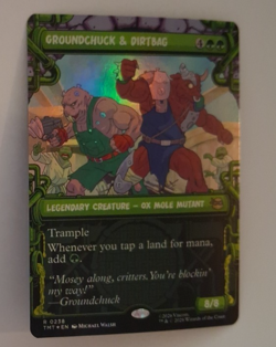 Groundchuck & Dirtbag Showcase FOIL NM Teenage Mutant Ninja Turtles TMNT MTG - Image 1