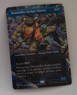 Donatello Gadget Master Borderless FOIL NM Teenage Mutant Ninja Turtles TMNT MTG - Image 1