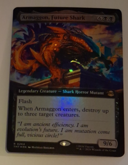 Armaggon Future Shark Ext Art FOIL NM Teenage Mutant Ninja Turtle TMNT MTG Magic - Image 1
