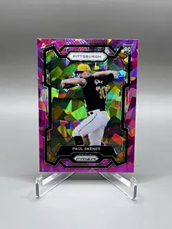 2024 Panini Prizm Paul Skenes #118 Pink Ice Prizm Pirates! ROOKIE CARD! 🔥 - Image 1