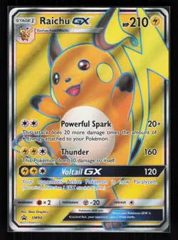 Raichu GX Holo Promo Pokemon SM Promos SM90 HP - Image 1