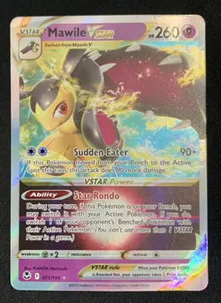 Mawile VSTAR 071/195 Silver Tempest Ultra Rare Holo Pokemon TCG Card NM - Image 1