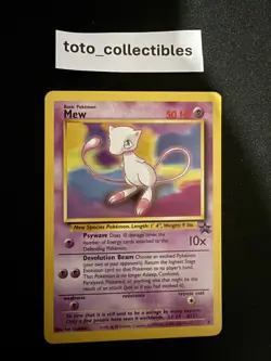 Vintage Pokemon Mew 8 Wotc Promo Regular LP - Image 1