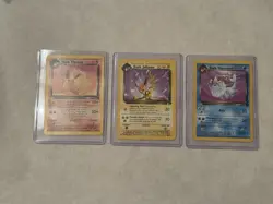 Pokemon Trio Set Dark Jolteon, Dark Flareon, Dark Vaporeon - Image 1