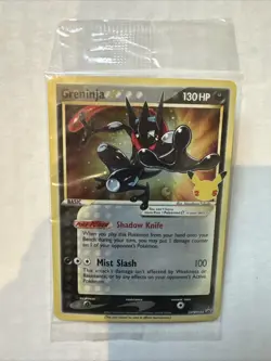 *SEALED* Greninja Gold Star SWSH144 - Celebrations Black Star Promo Holo Pokemon - Image 1