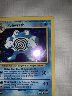 Pokemon Poliwrath Base Set 13/102 Holo Rare 1999 Wizards TCG English - Image 3