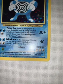 Pokemon Poliwrath Base Set 13/102 Holo Rare 1999 Wizards TCG English - Image 4
