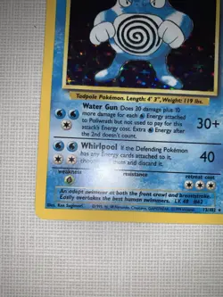 Pokemon Poliwrath Base Set 13/102 Holo Rare 1999 Wizards TCG English - Image 5