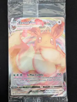 Eevee VMax SWSH087 Full Art Holo Promo Sealed Pokemon TCG - Image 1