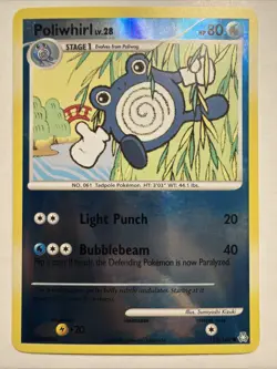 2008 Pokemon Diamond & Pearl Legends Awakened Reverse Holo Poliwhirl 115/146 - Image 1