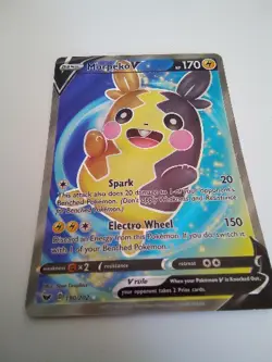 Pokemon TCG Morpeko V Sword & Shield Base Set 190/202 Holo Full Art - Image 1