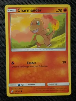 Charmander 12/181 Common Team Up Pokemon Lightly Played - Image 1