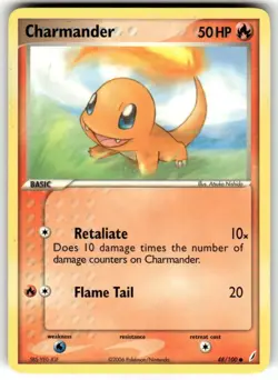 Charmander 48/100 Crystal Guardians Regular Common Pokemon - Image 1