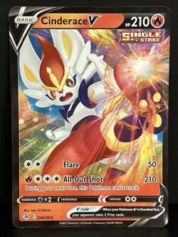 Pokemon TCG - SWSH08: Fusion Strike - Cinderace V (44) 044/264 NM - Image 1