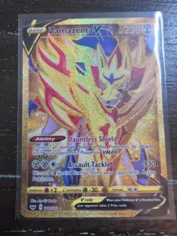 Zamazenta V 212/202 Secret Rare Sword & Shield Pokemon Moderately Played - Image 1