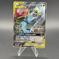 Celebi & Venusaur GX TAG TEAM Full Art Promo Holo SM167 Pokemon TCG 270 HP - Image 1