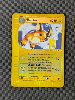 Raichu 25/165 Expedition Reverse Holo NM 2002 Pokemon WOTC e-Reader Near Mint - Image 1