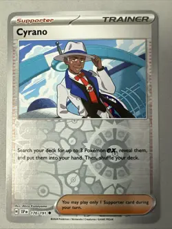 Pokemon TCG * SV Surging Sparks * 170/191 Cyrano Uncommon * REVERSE HOLO * NM - Image 1