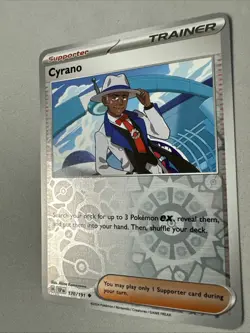 Pokemon TCG * SV Surging Sparks * 170/191 Cyrano Uncommon * REVERSE HOLO * NM - Image 2