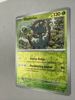 Pokemon TCG * SV Surging Sparks * 010/191 Dhelmise Common * REVERSE HOLO * NM - Image 2