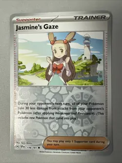 Pokemon TCG * SV Surging Sparks * 178/191 Jasmine's Gaze U * REVERSE HOLO * NM - Image 1
