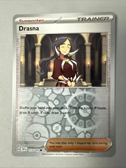 Pokemon TCG * SV Surging Sparks * 173/191 Drasna Common * REVERSE HOLO * NM - Image 1